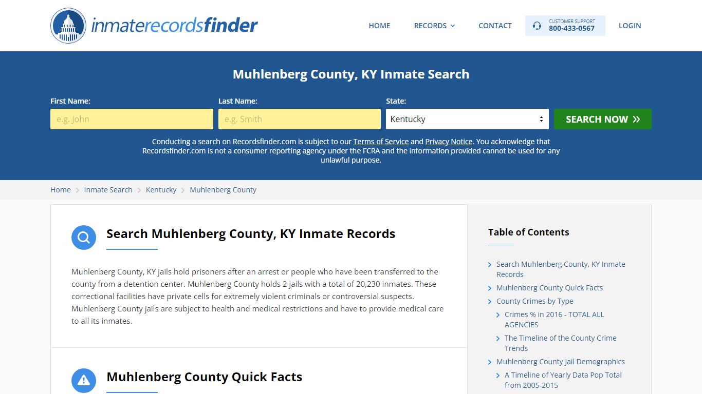 Muhlenberg County, KY Inmate Lookup & Jail Records Online